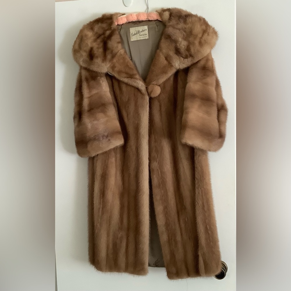 Vintage 3/4 length Mink Coat. Autumn Haze in perfect condition.